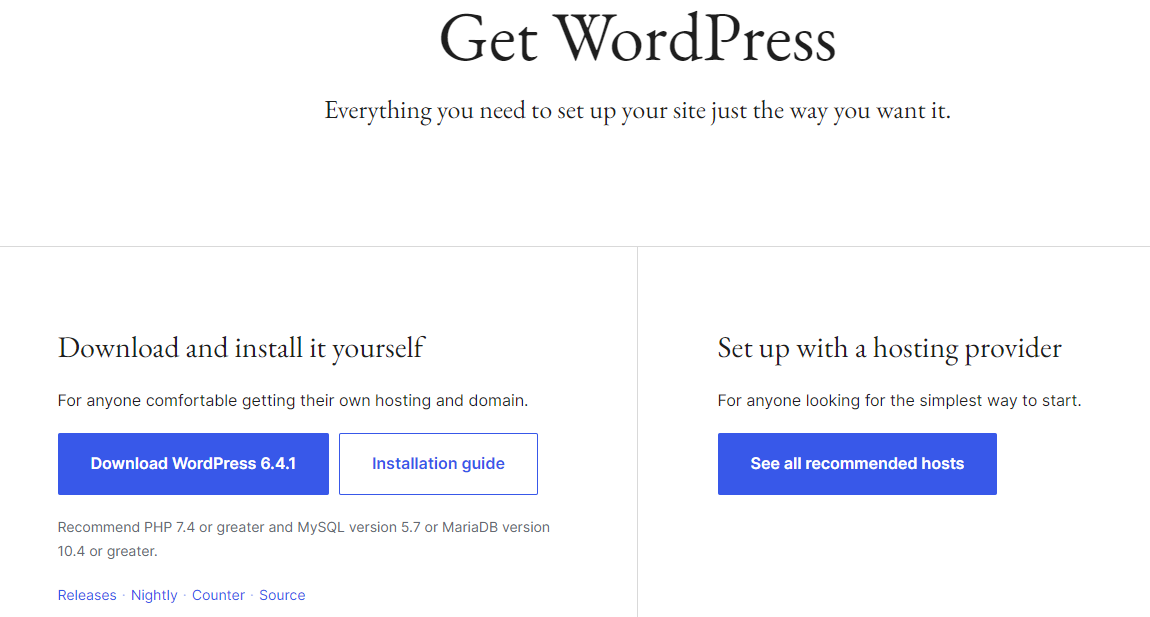 Per reinstallare WordPress manualmente, devi prima scaricare il software dal sito ufficiale.