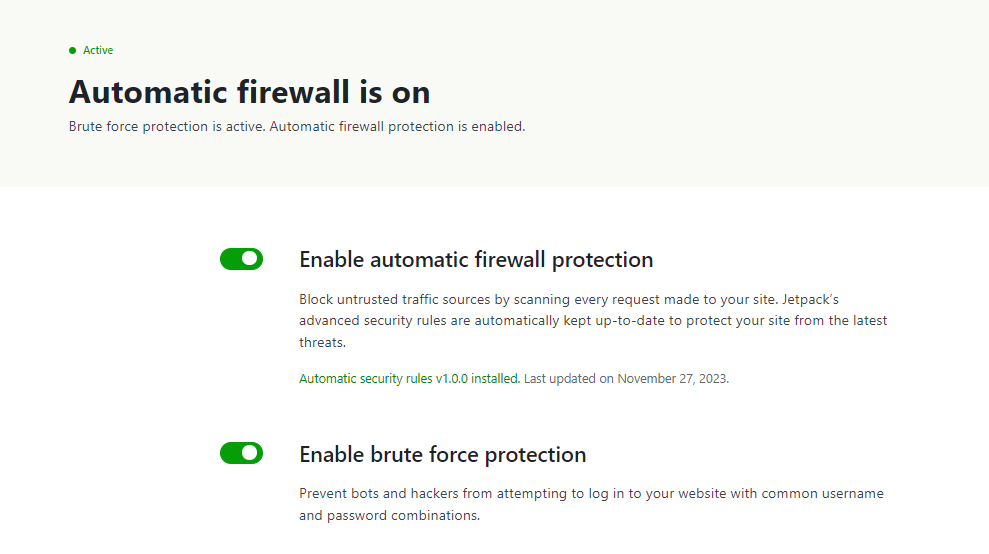 Jetpack Security est une solution tout-en-un pour protéger votre site Web WordPress.