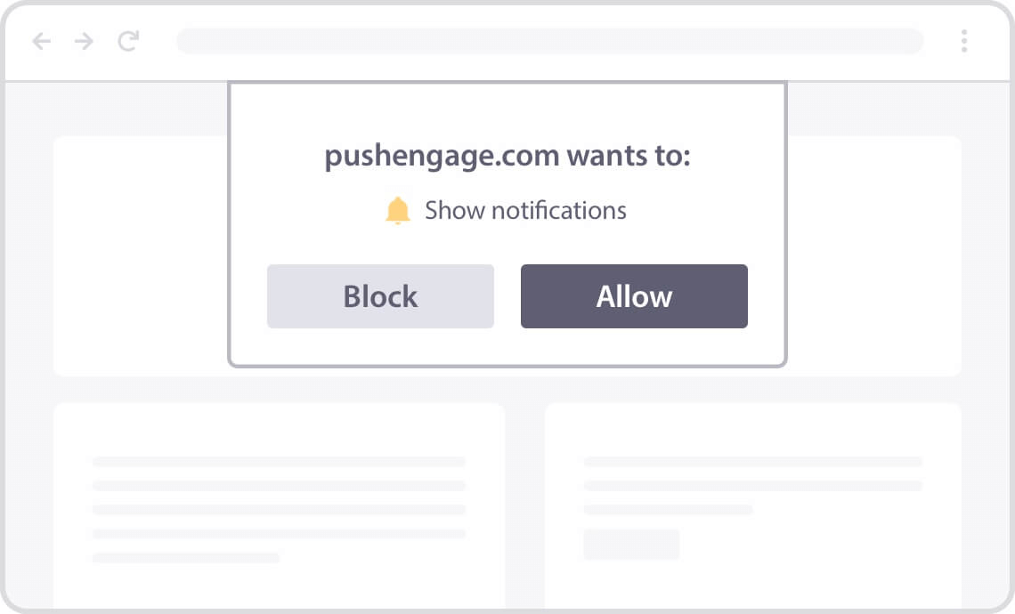 Option de notification push