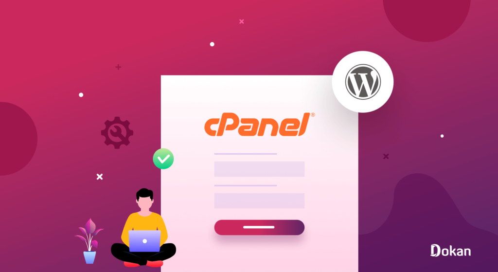 这张图片显示一个人正在 cPanel 上安装 WordPress。