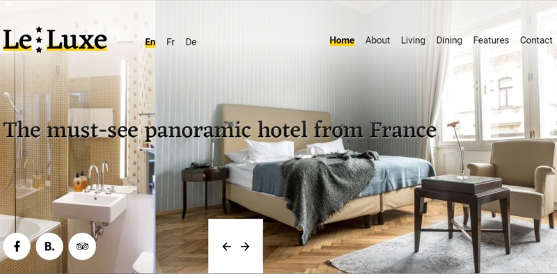 LeLuxe Hotel WordPress Theme Preview ThemeForest