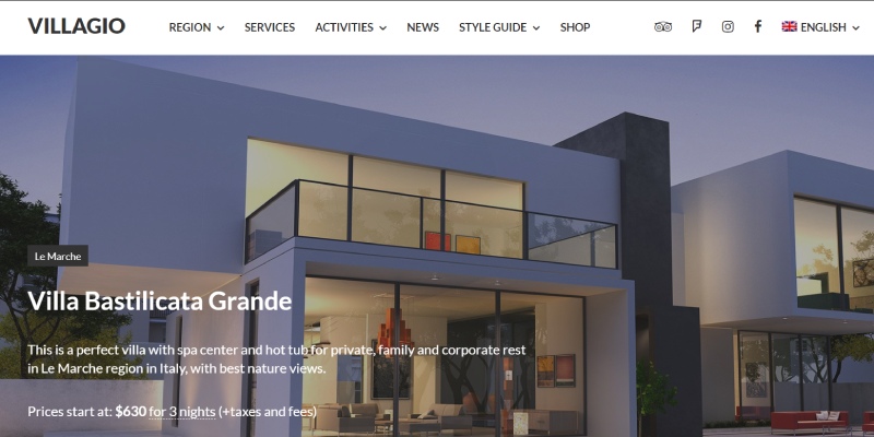 Vacation Rental WordPress Theme Villagio Preview ThemeForest