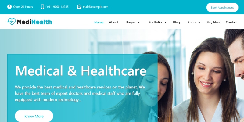 MediHealth – Best Medical Healthcare WordPress Theme