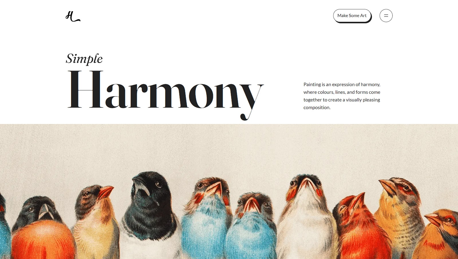 Représentation de Simple Harmony, un thème WordPress FSE convivial pour le référencement et facile à modifier.