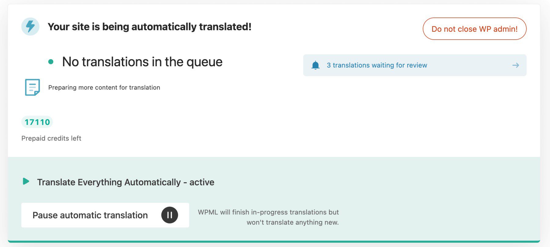 WPML de tradução automática de sites