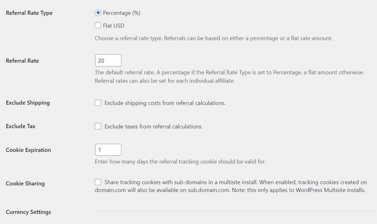 Taxas de referência globais