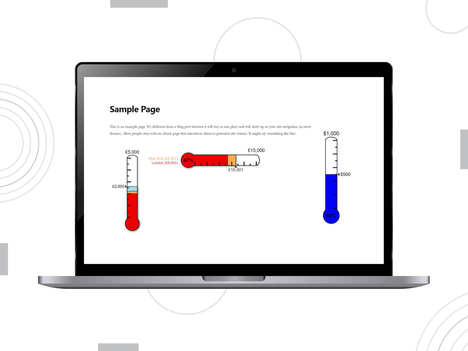 Donation Thermometer – eines der besten WordPress-Spenden-Plugins.