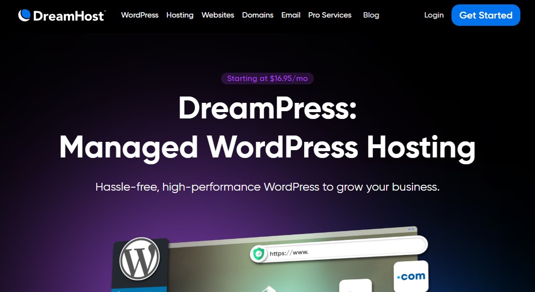 DreamPress - استضافة WordPress المُدارة