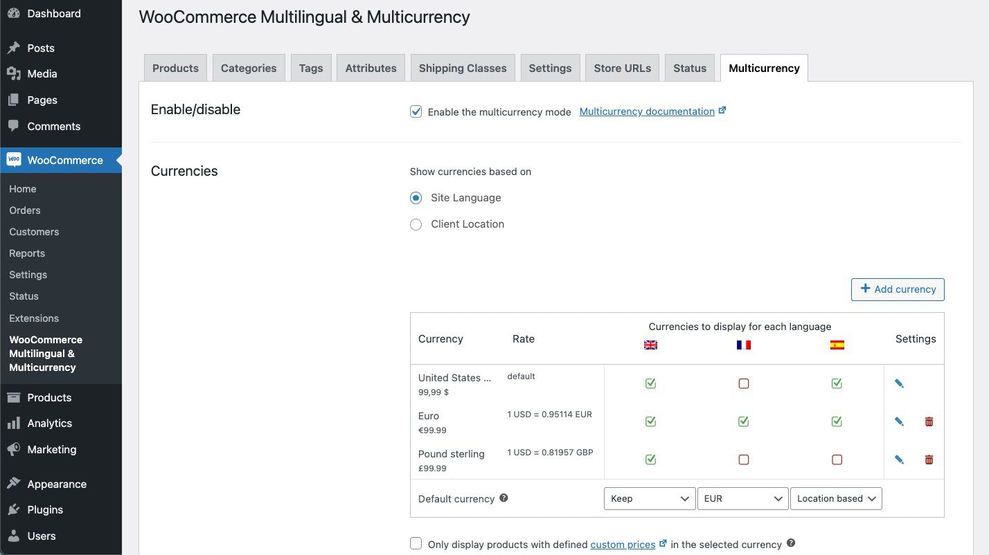 Woo - WooCommcerce Multilíngue