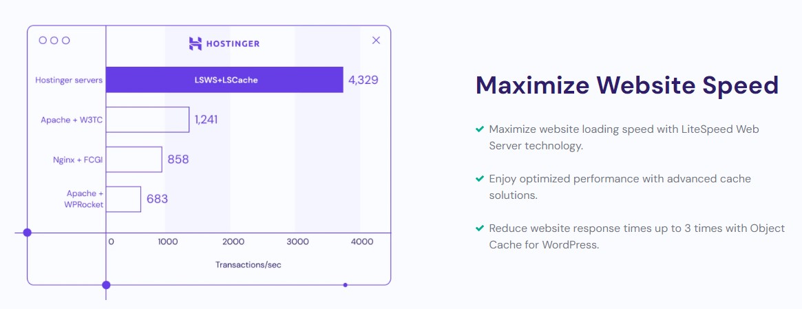 Hostinger Hızı ve Performansı