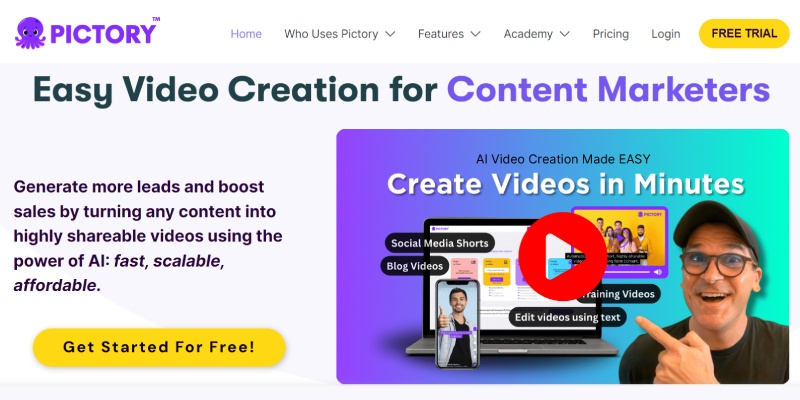 Pictory Easy Video Creation For Content Marketers