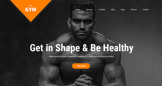 SKT Gym WordPress theme