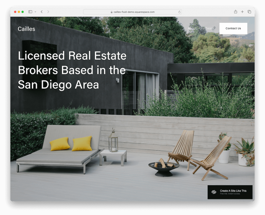 cailles squarespace 템플릿