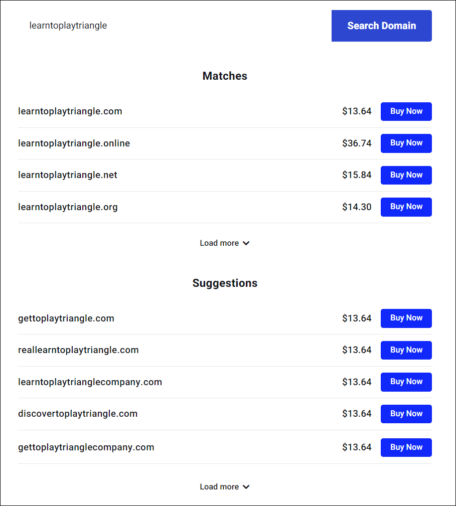 Web sitenizde alan adları sunma örneğini gösteren bir ekran