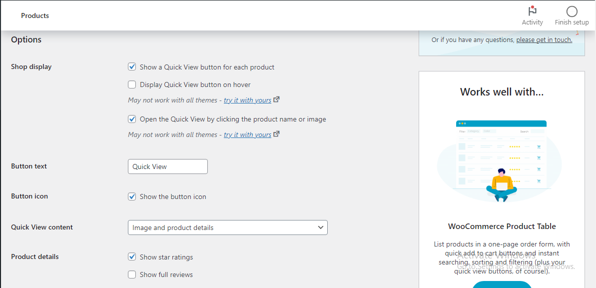 Setarea WooCommerce Quick View Pro