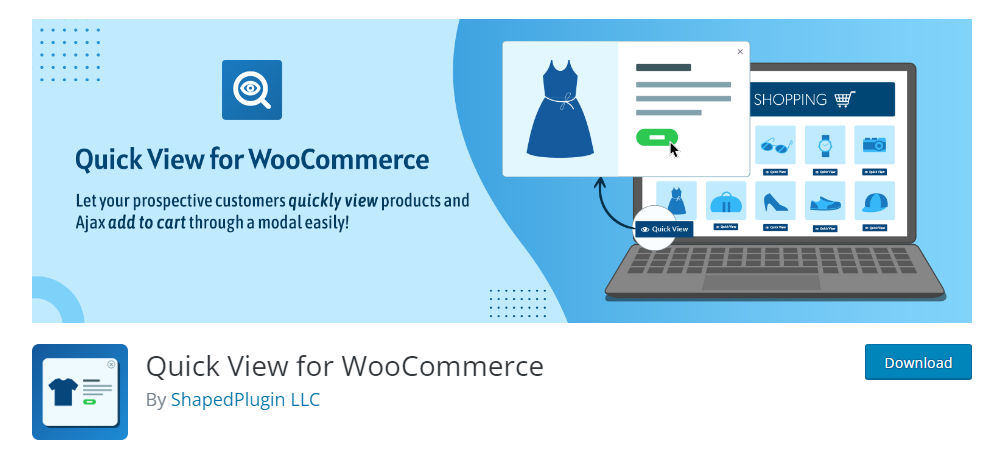 woocommerce 快速查看