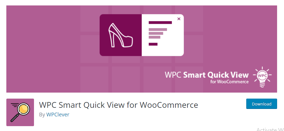 Visualização rápida inteligente WPC para WooCommerce