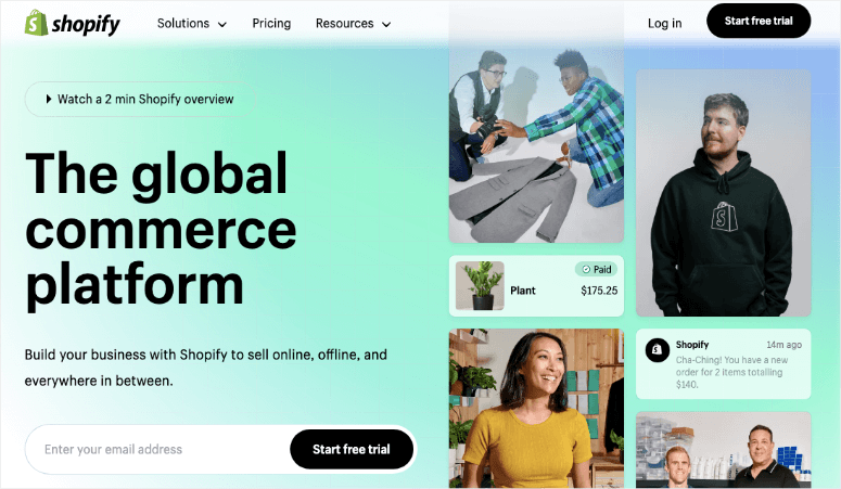 Shopify platform