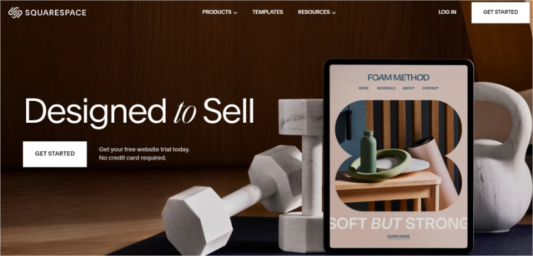 squarespace homepage