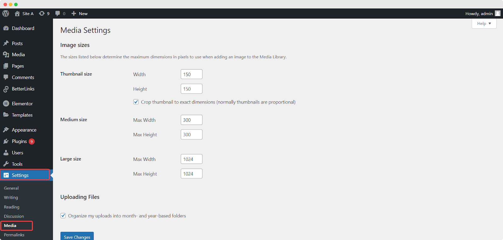 WordPress 特色图像尺寸 WordPress featured image size