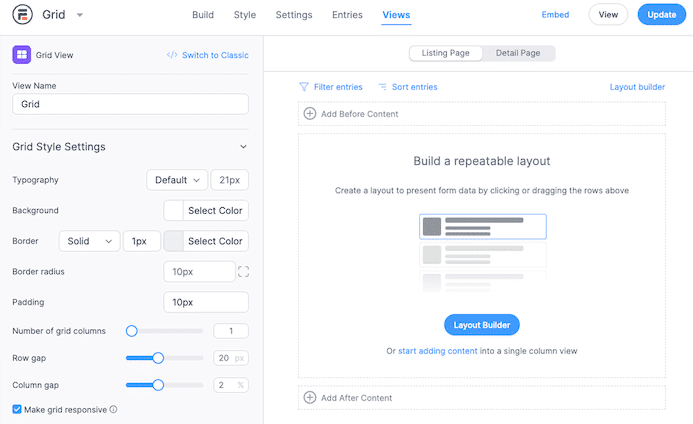 construtor de visualização de PDF do site