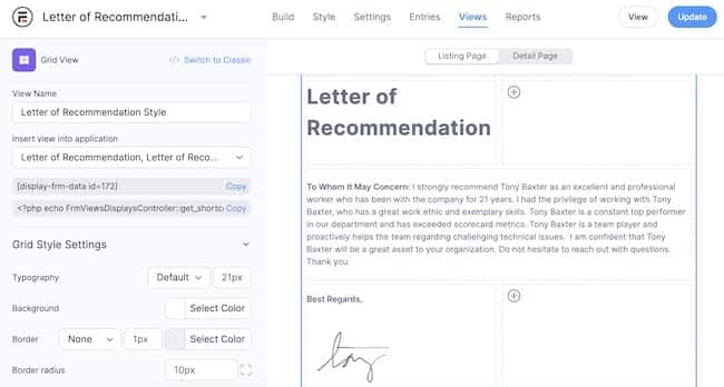 Editor PDF WordPress untuk Surat Rekomendasi