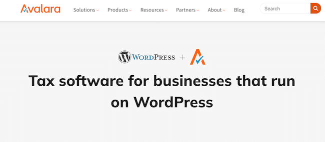 การรวม Avalara WordPress