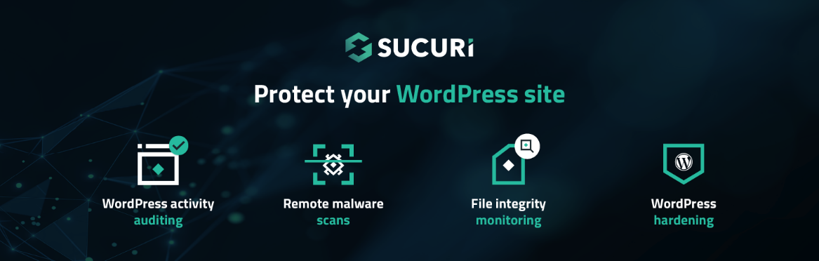 Sucuri inclui recursos como monitor de integridade de arquivos, verificação remota de malware, notificações sobre violações de segurança e, claro, um firewall.