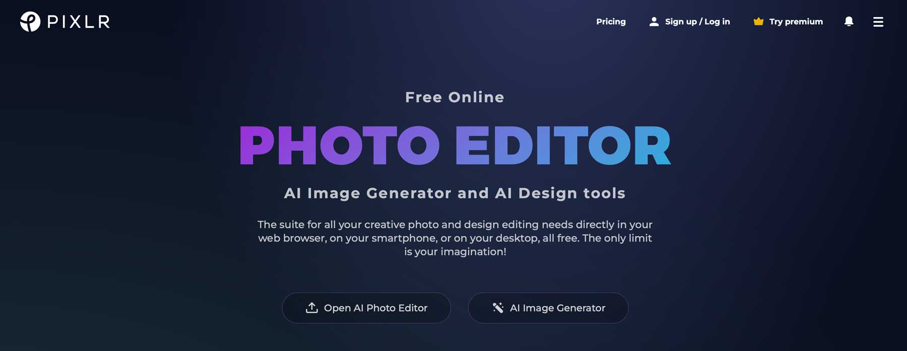 Editor foto AI terbaik Pixlr