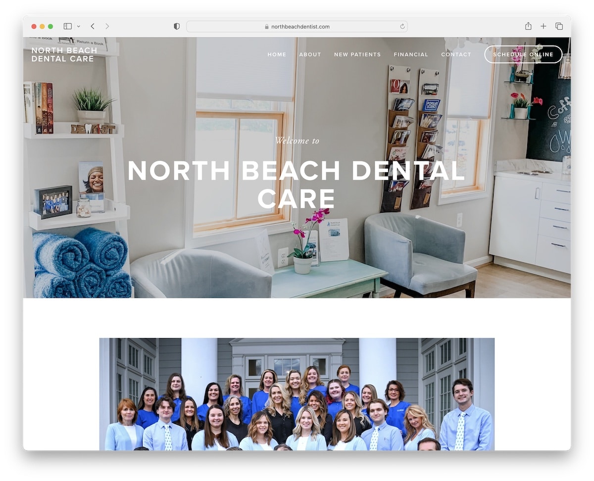 site Web de soins dentaires de North Beach