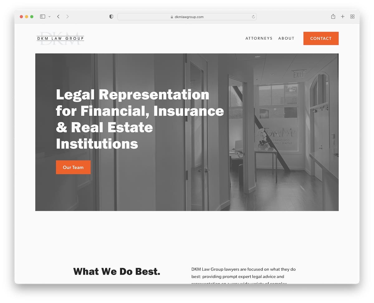 Website der dkm Law Group