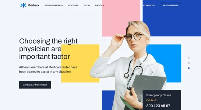 Medizinisches WordPress-Theme von Medmix