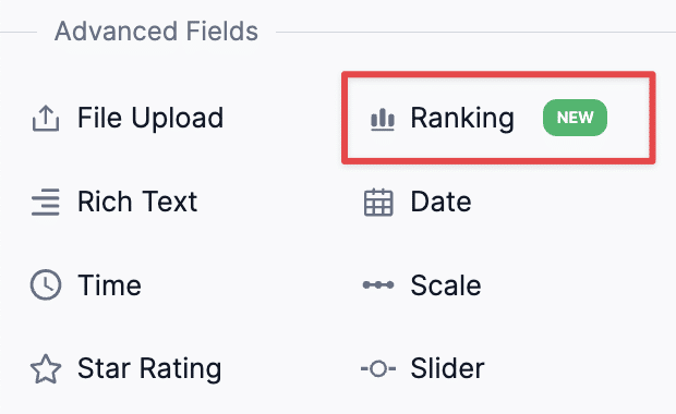 Ranking-Feld „Formidable Forms“.