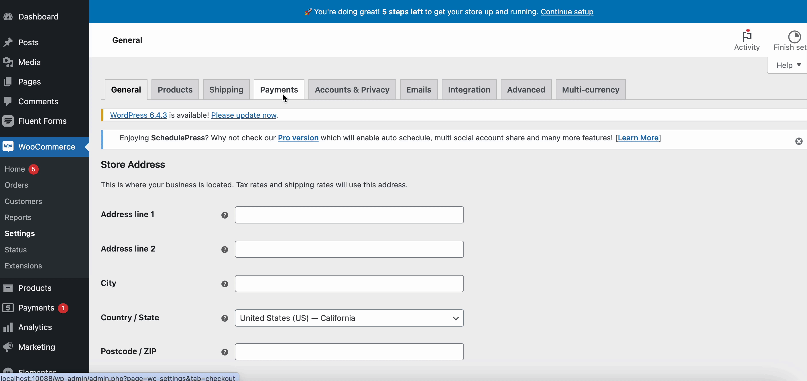 integrate payment gateway