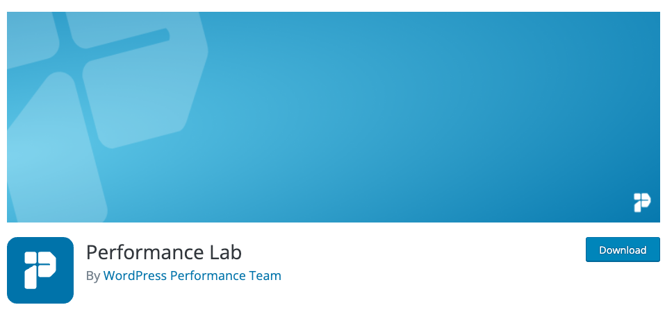 O previzualizare de pe pagina de plugin Performance Lab