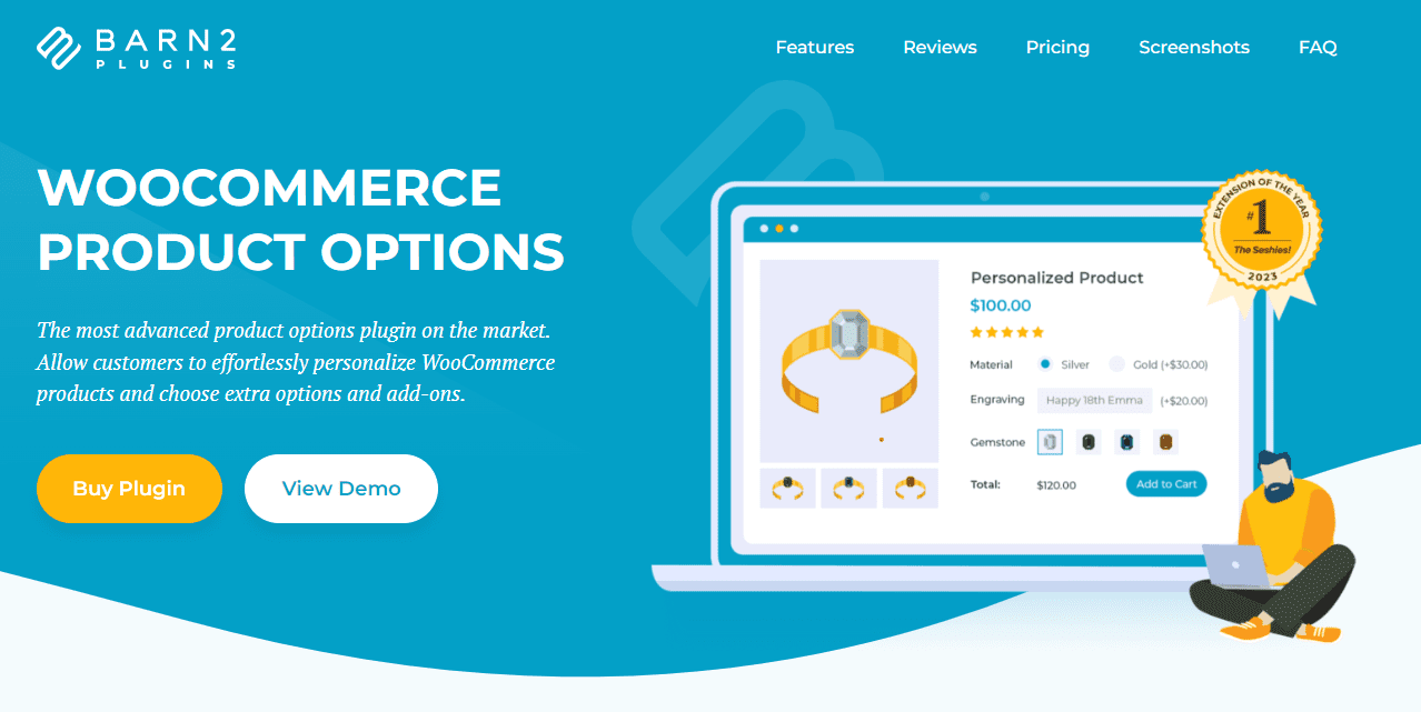 خيارات منتج WooCommerce بواسطة Barn2