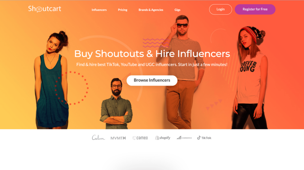 Shoutcart: herramienta gratuita de marketing de influencers