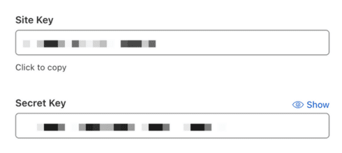 Ключи сайта Cloudflare