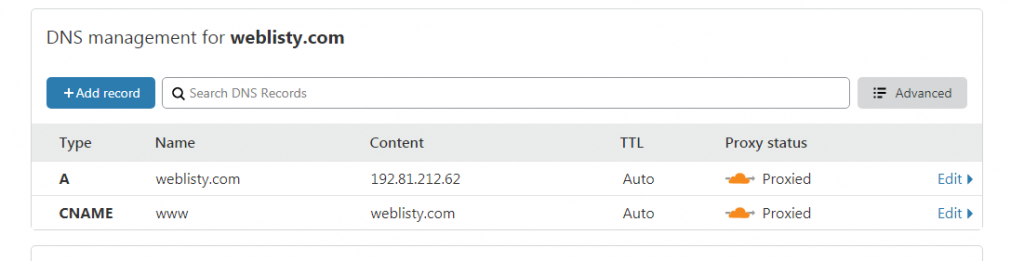 cloudflare dns default How to Setup Cloudflare Settings on WordPress?