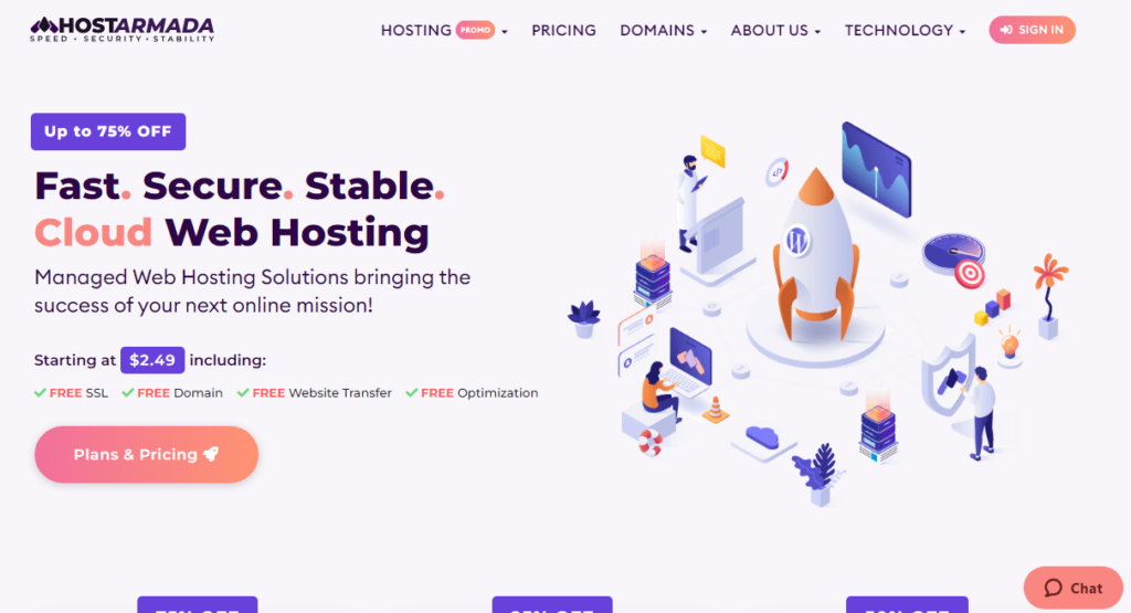 Hostarmada - ทางเลือก InMotion Hosting