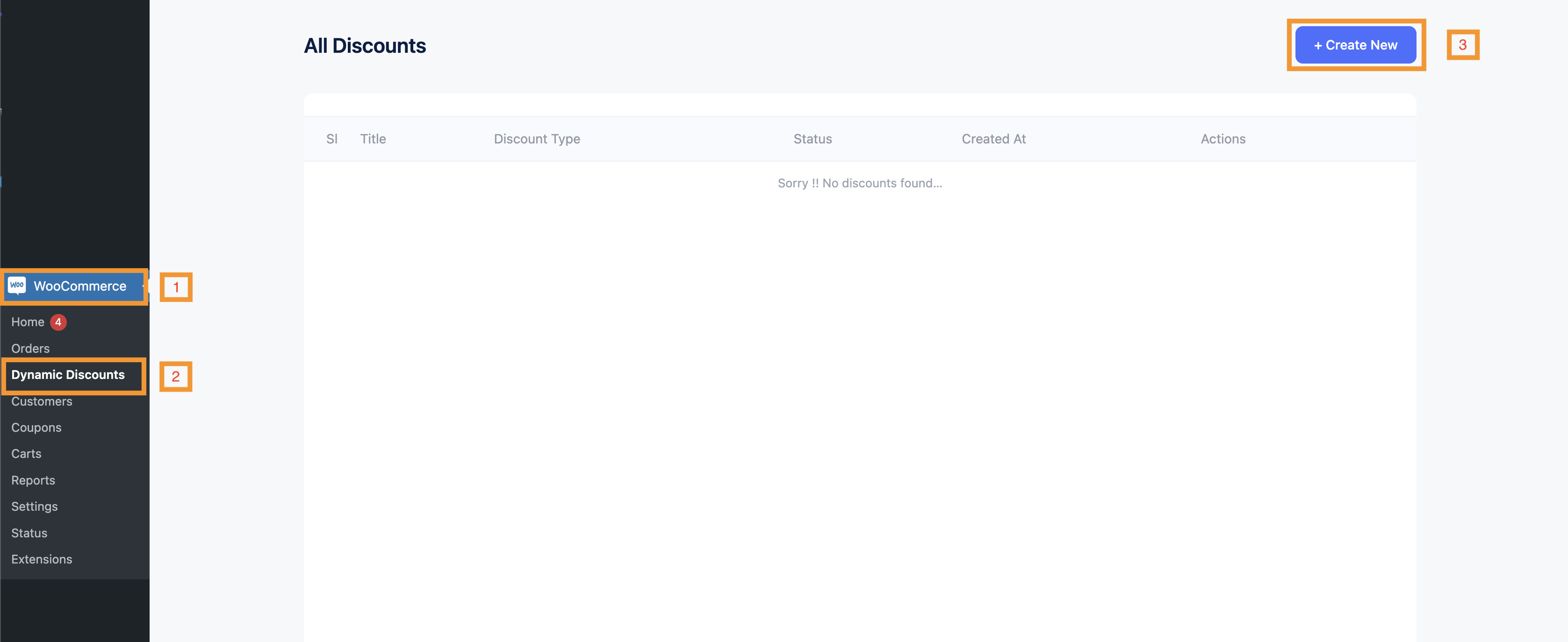 WooCommerce > Dinamik İndirimler > Yeni Oluştur