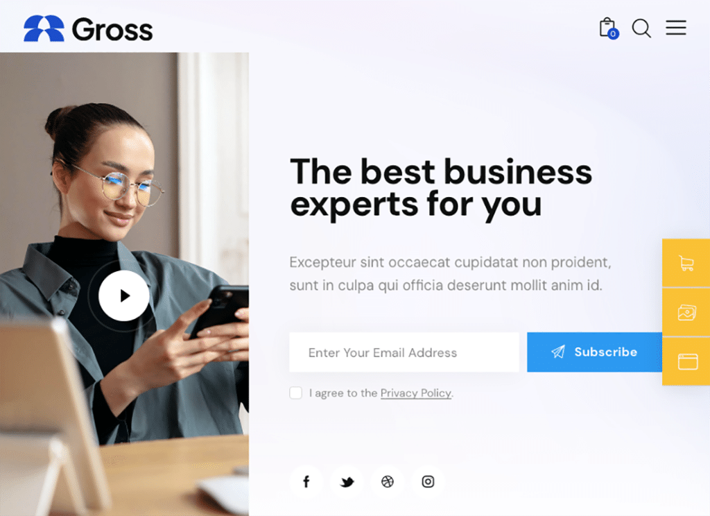 Gross – WordPress-Theme für Unternehmen und Beratung