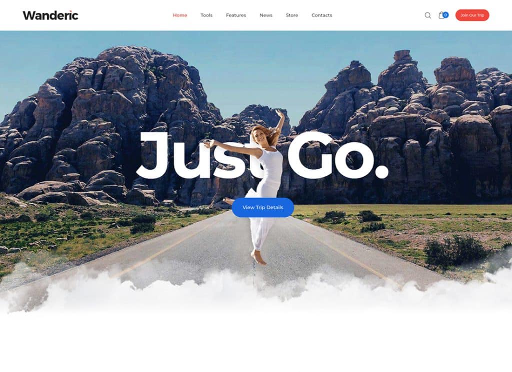 Wanderic - ธีม WordPress บล็อกการเดินทางและไลฟ์สไตล์