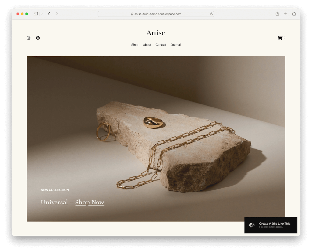 templat busana adas manis squarespace