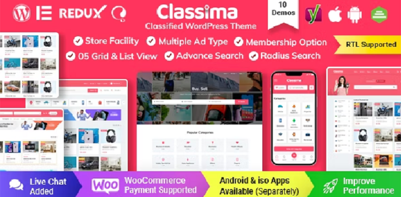 Classima Directory WordPress-Theme