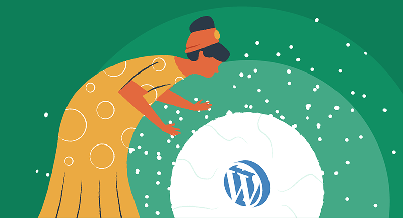 Un'indovino guarda una sfera di cristallo per vedere il futuro dei plugin di WordPress