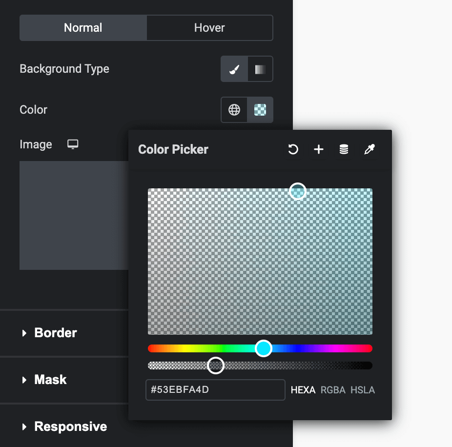 Cambiar el color de fondo en Elementor