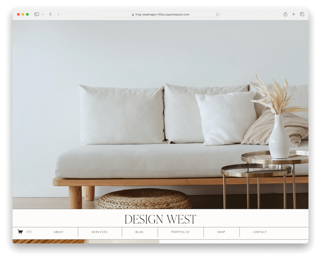 tasarım batı squarespace mimar şablonu