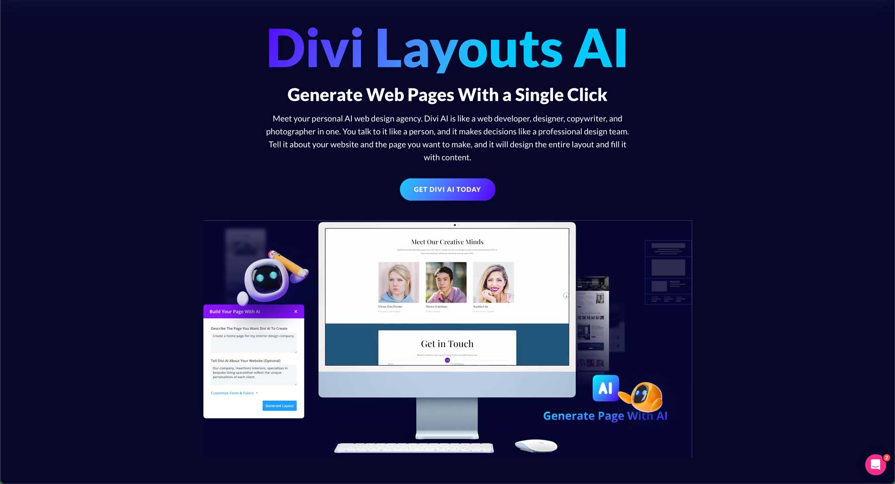 Divi Макеты AI