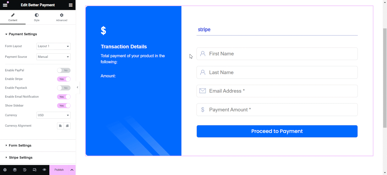 Stripe Subscription in Better Payment